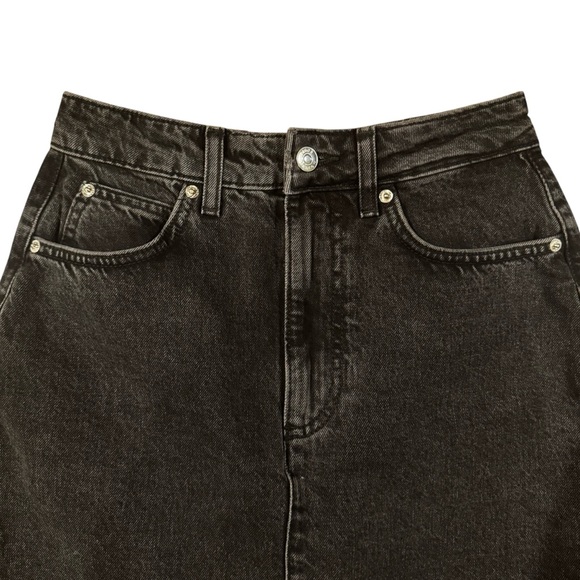 ASOS Black Denim Maxi Skirt - Picture 2 of 7